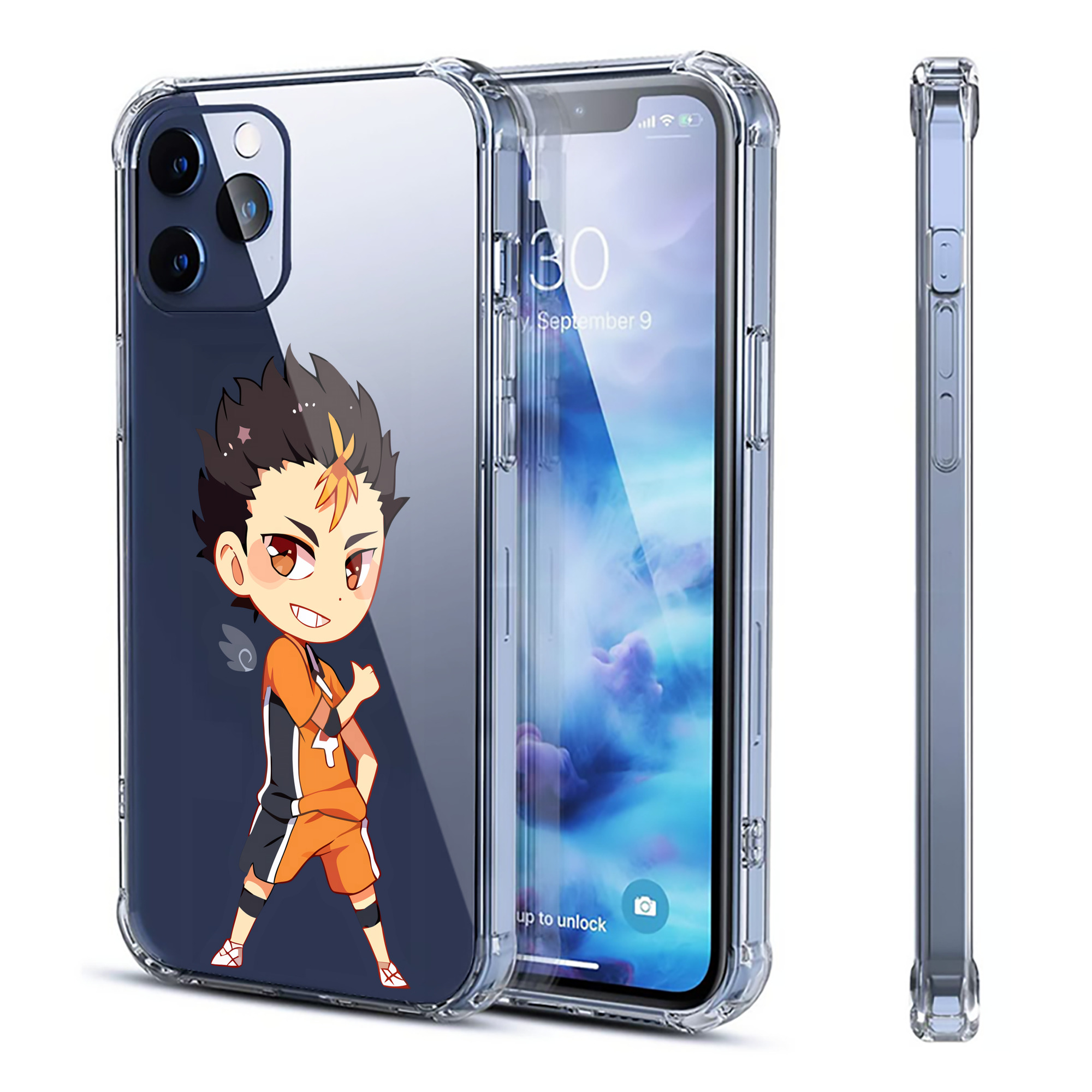 （画像用） ハイキュー!! Haikyu!! 【iPhone 12シリーズ対応】透明スマホケース（クリアソフトケース）